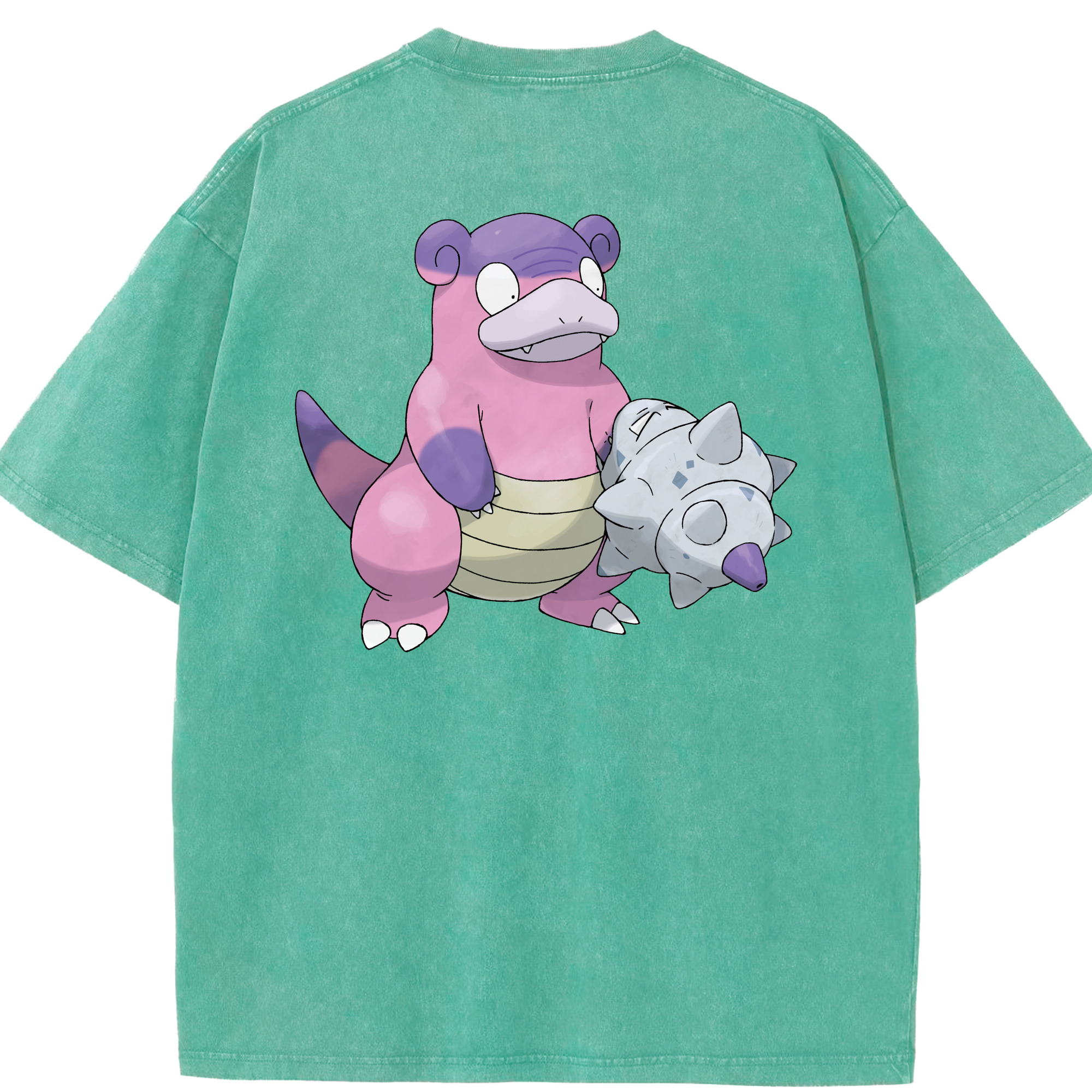 （画像用） ポケットモンスター Pokémon 綿100% ヴィンテージ風 半袖Tシャツ（背面プリント）